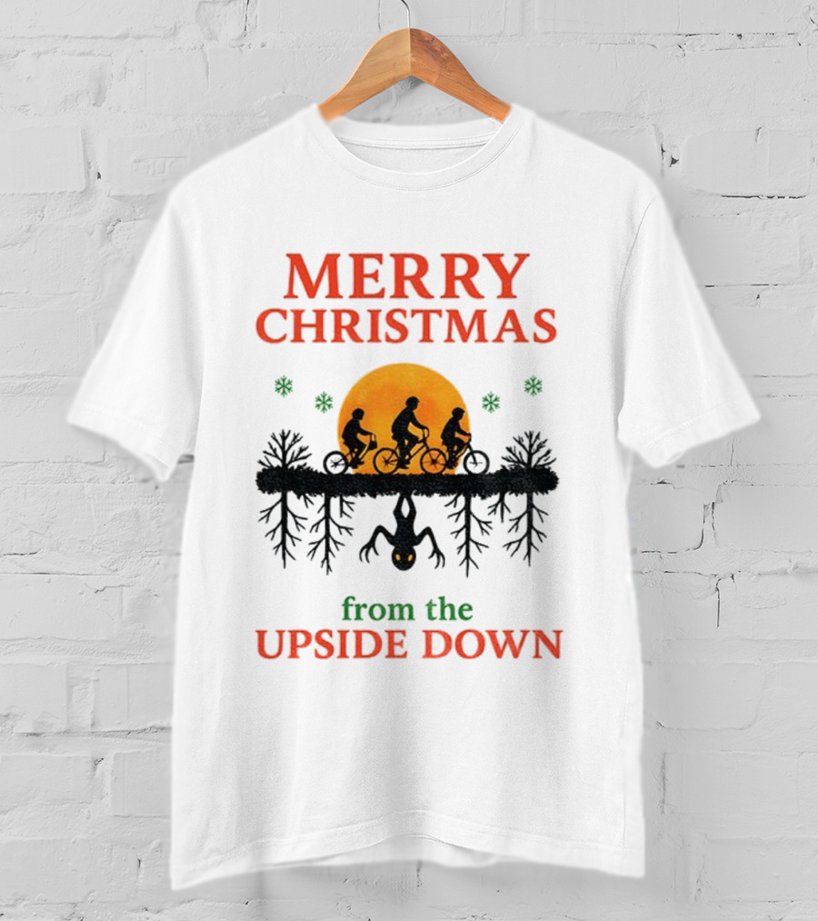 Merry Christmas From The Upside Down Stranger Things T-Shirt