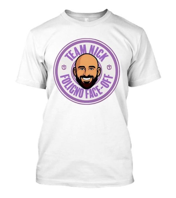 Team Nick Foligno Face-Off Circle Badge T-Shirt