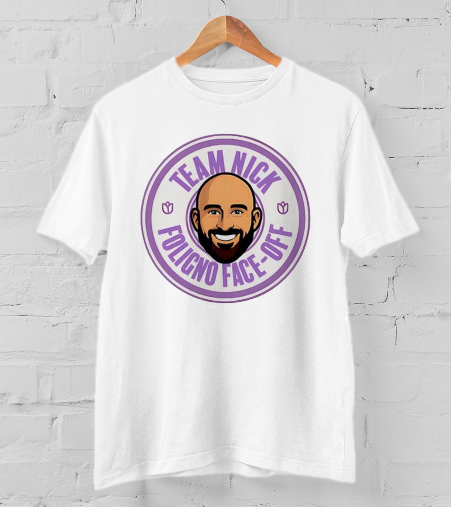 Team Nick Foligno Face-Off Circle Badge T-Shirt