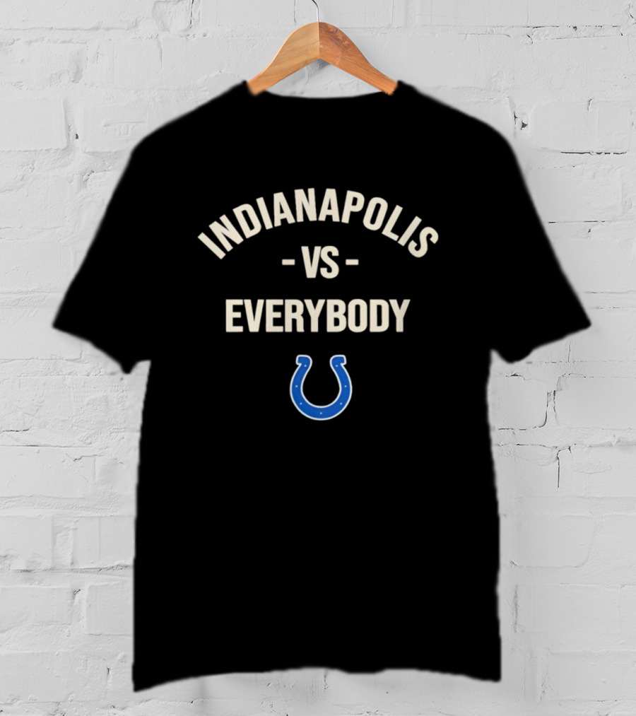 Indianapolis Vs Everybody Colts Logo Football T-Shirt