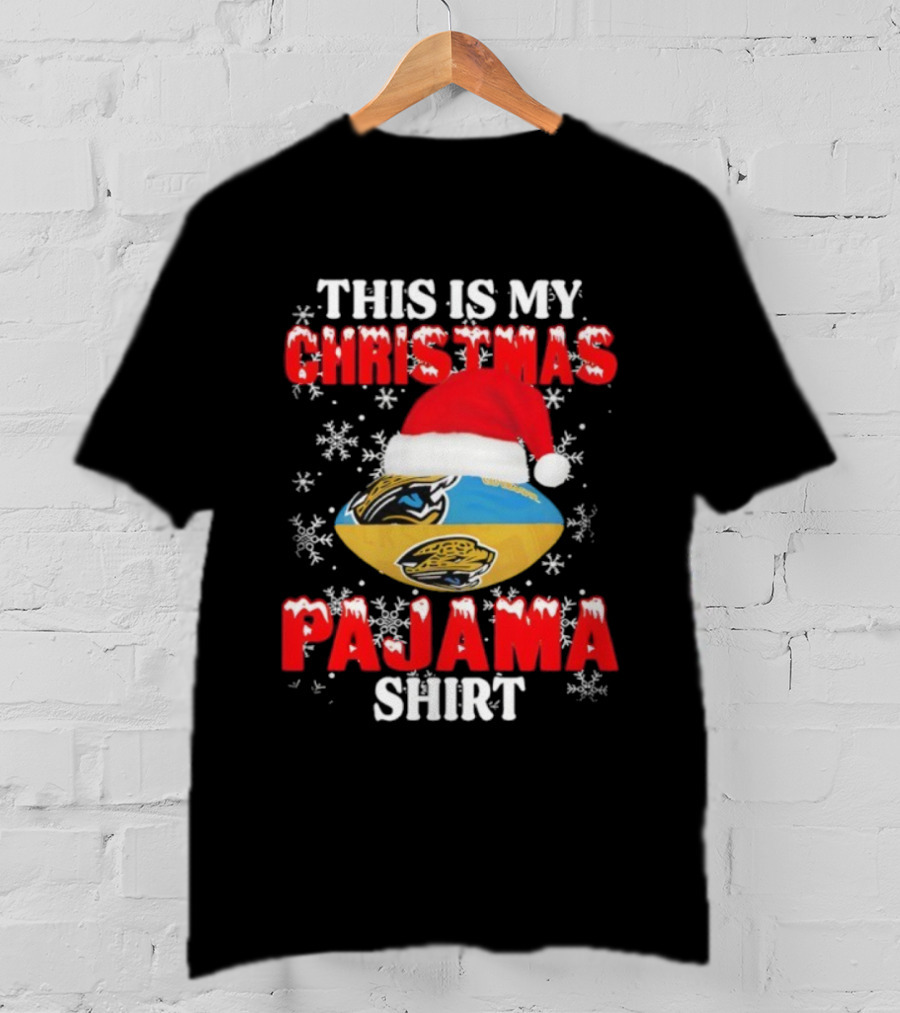 Jacksonville Jaguars This Is My Christmas Pajama Football Holiday T-Shirt
