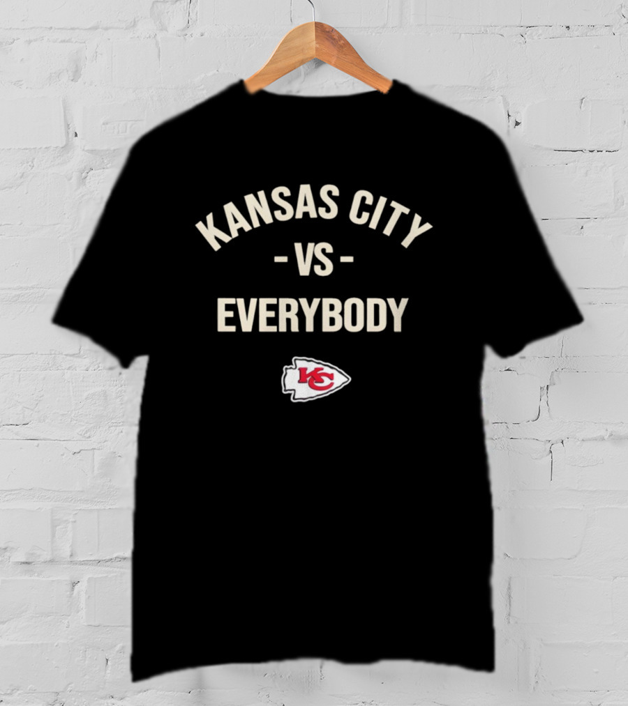 Kansas City Chiefs Vs Everybody KC Logo Fan Gear T-Shirt