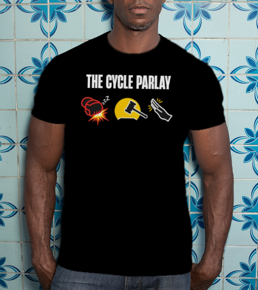 The Cycle Parlay Boxing Gavel Hand Emoji Combos T-Shirt