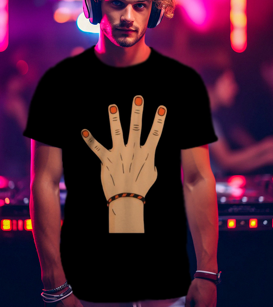 King Of The 4th Hand Four Finger Basketball Playoff Champion T-Shirt