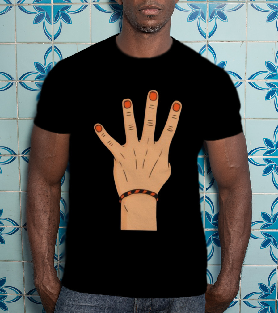 King Of The 4th Hand Four Finger Basketball Playoff Champion T-Shirt