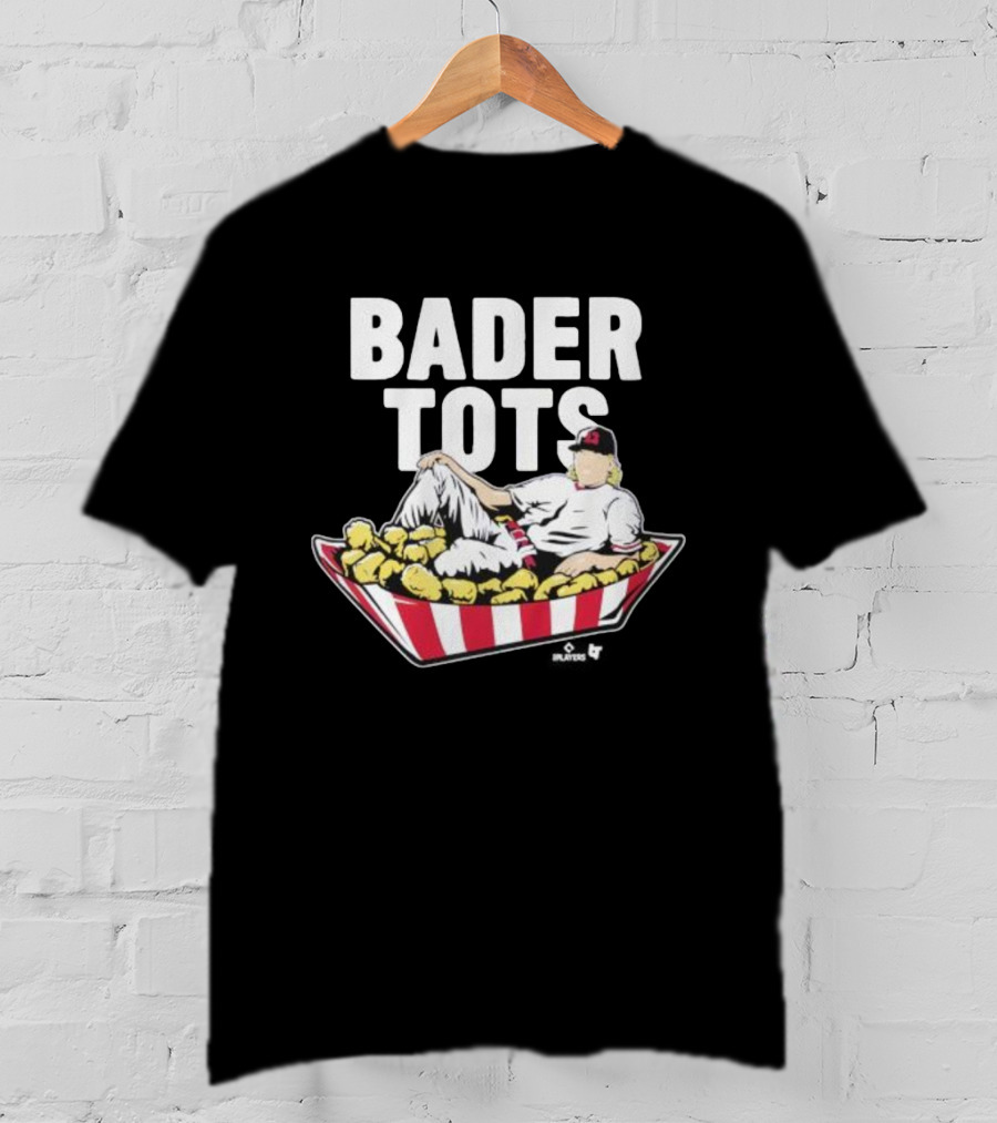 Bader Tots Baseball Player Relaxing In Basket Of Tater Tots T-Shirt