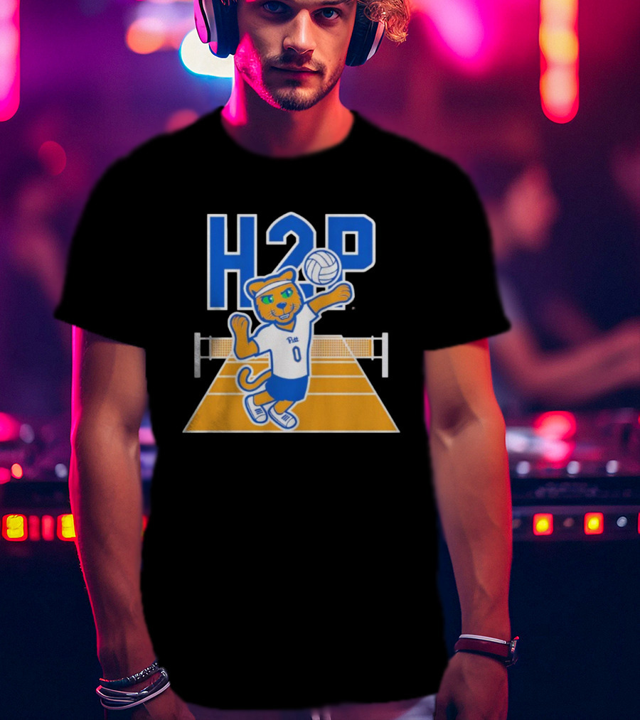 Pitt H2P Volleyball Roc Mascot Sports Team Apparel T-Shirt