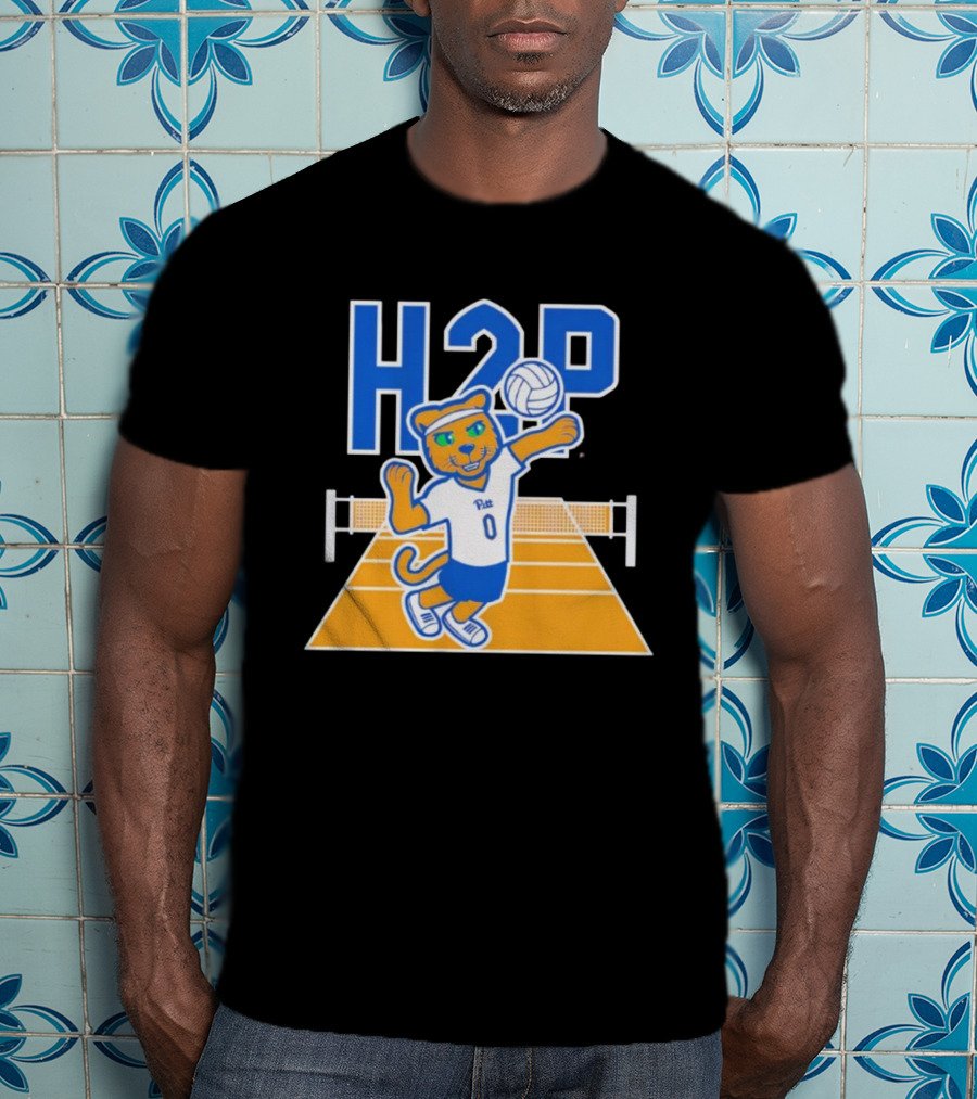 Pitt H2P Volleyball Roc Mascot Sports Team Apparel T-Shirt