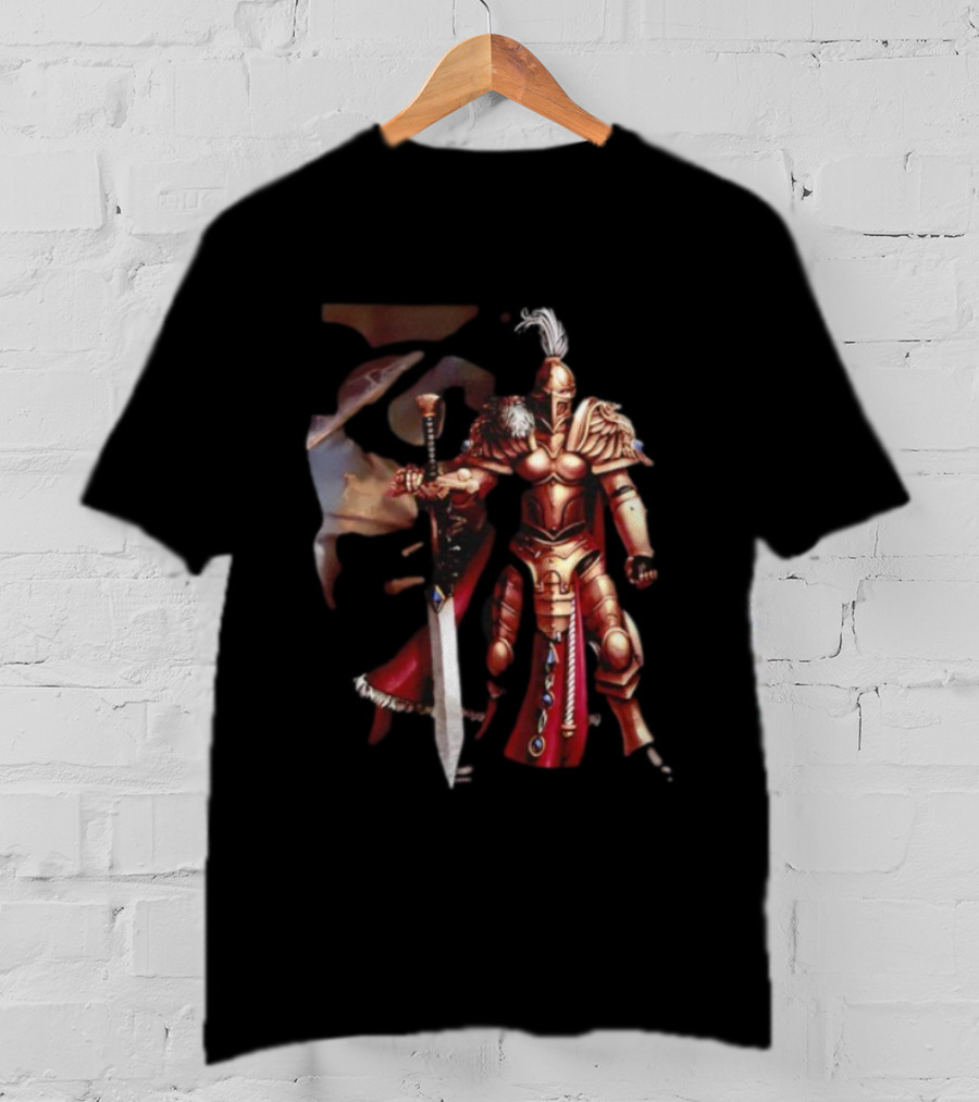 Sisters Of Silence Warhammer 40K Elite Guardians Armor And Sword Design T-Shirt