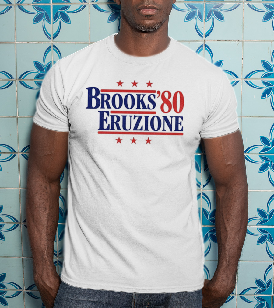 Brooks & Eruzione '80 Hockey Legends Mike Eruzione Herb Brooks For President Fan T-Shirt