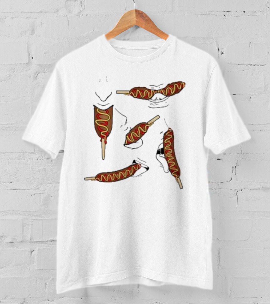 Buboosenchan Enjoying Corn Dog Snack T-Shirt