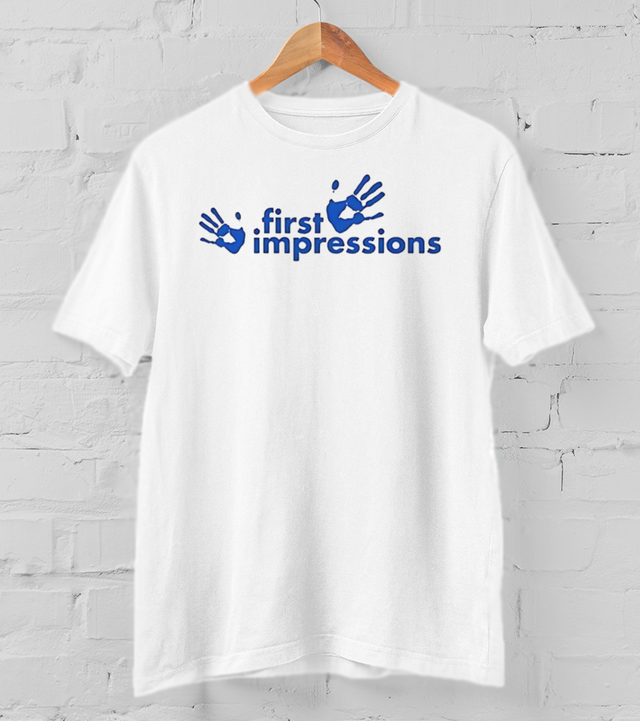 First Impressions Blue Handprints T-Shirt