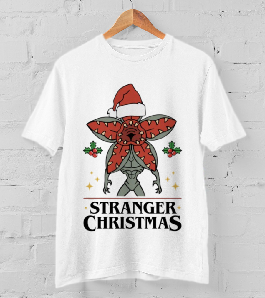 Stranger Christmas Monster Festive Holiday Creature T-Shirt