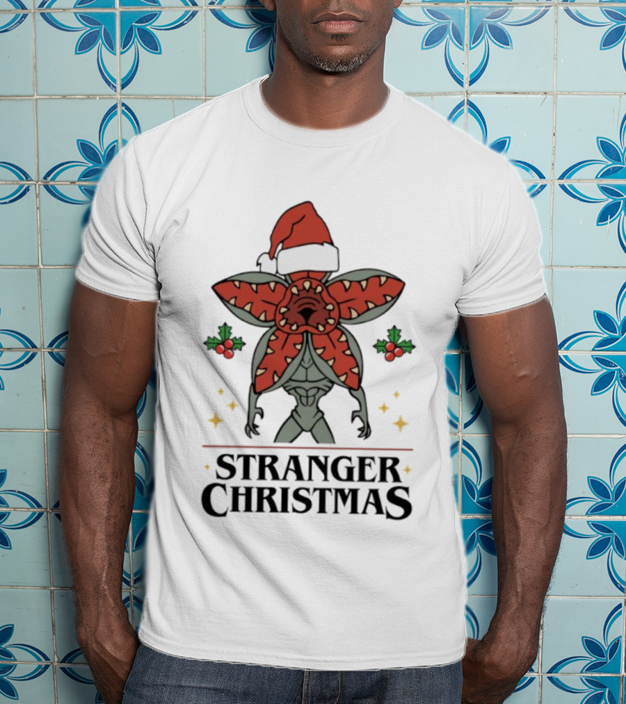 Stranger Christmas Monster Festive Holiday Creature T-Shirt