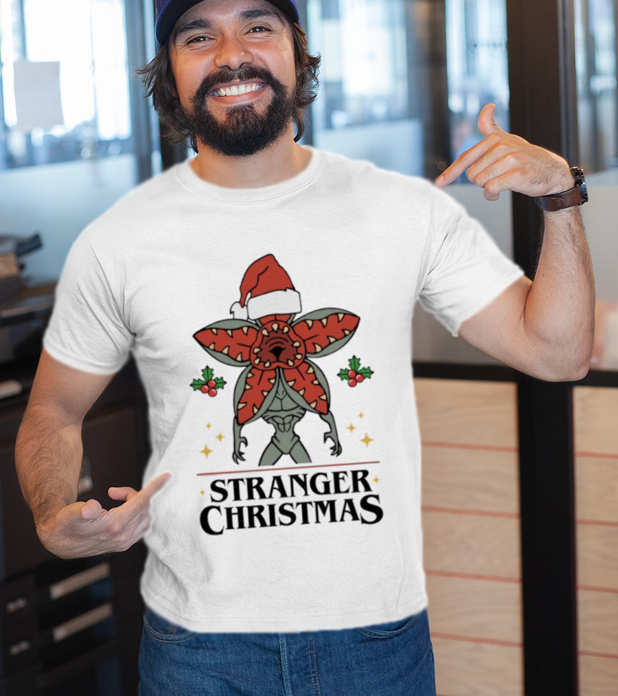 Stranger Christmas Monster Festive Holiday Creature T-Shirt