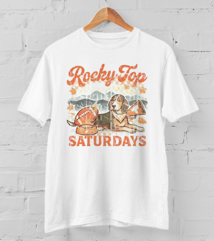 Tennessee Volunteers Coonhound Dog Rocky Top Saturdays Football Bowl Tailgate Fan Gear T-Shirt