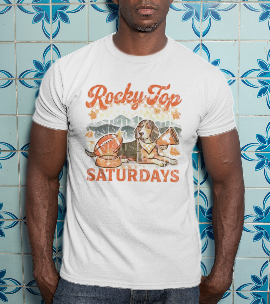 Tennessee Volunteers Coonhound Dog Rocky Top Saturdays Football Bowl Tailgate Fan Gear T-Shirt