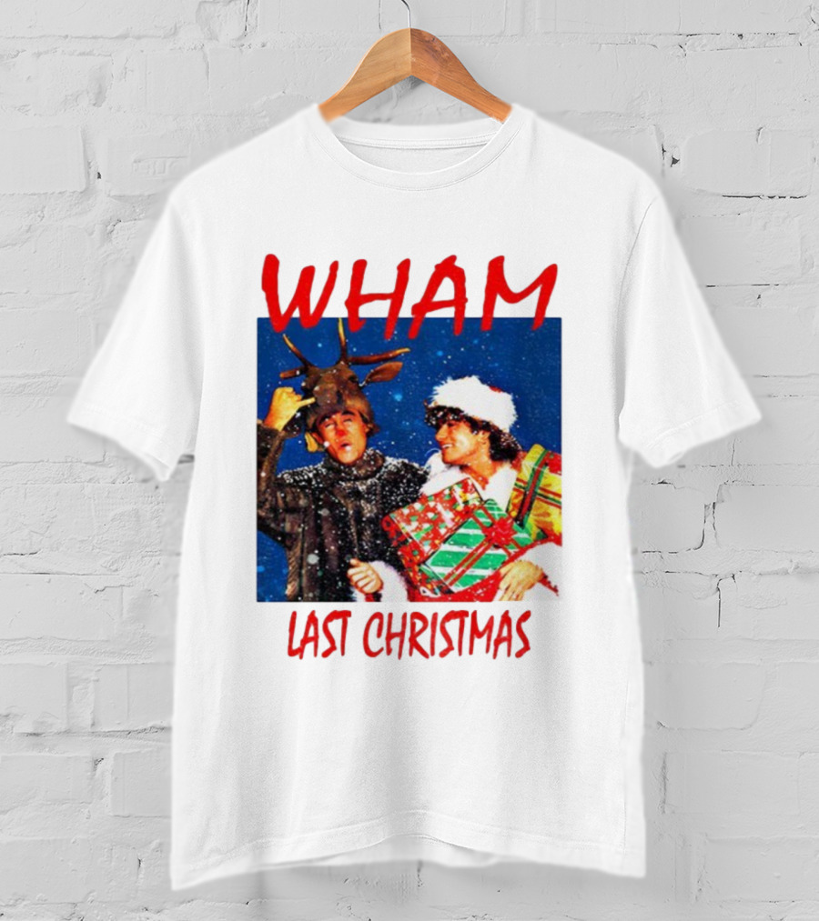 WHAM Last Christmas Festive Holiday Celebration With Snow And Gifts T-Shirt