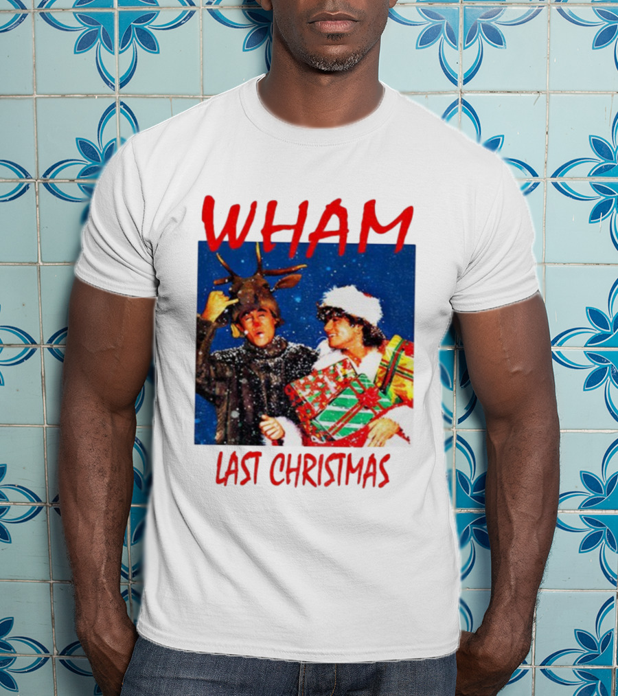 WHAM Last Christmas Festive Holiday Celebration With Snow And Gifts T-Shirt