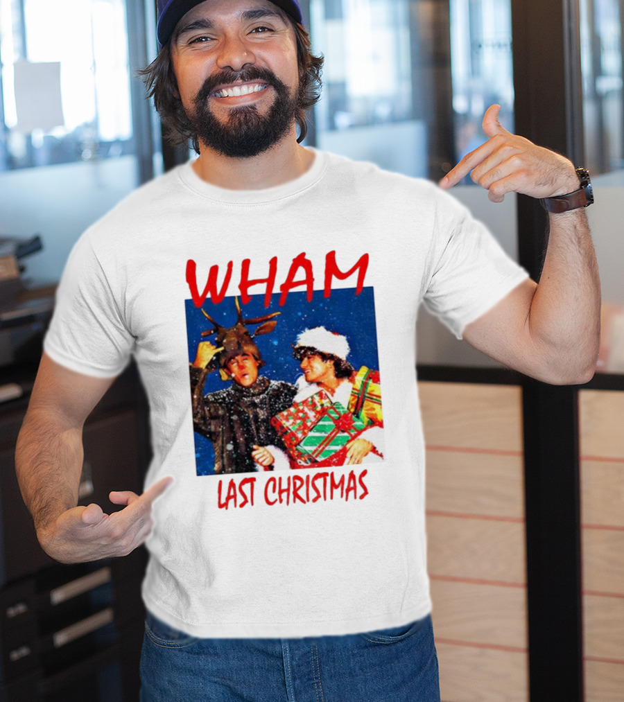 WHAM Last Christmas Festive Holiday Celebration With Snow And Gifts T-Shirt