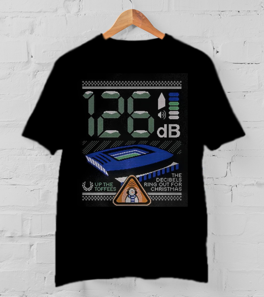 126 Decibels Ring Out This Christmas Stadium Scene T-Shirt