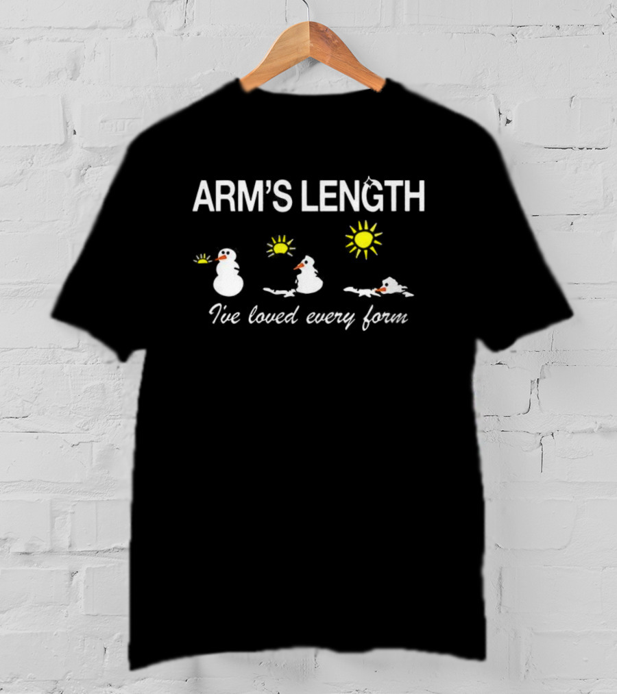 ARM'S LENGTH Snowman I've Loved Every Form Winter Sun T-Shirt