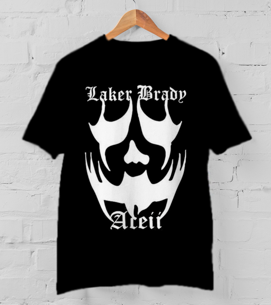 Laker Brady Aceii Gothic Skull Mask T-Shirt