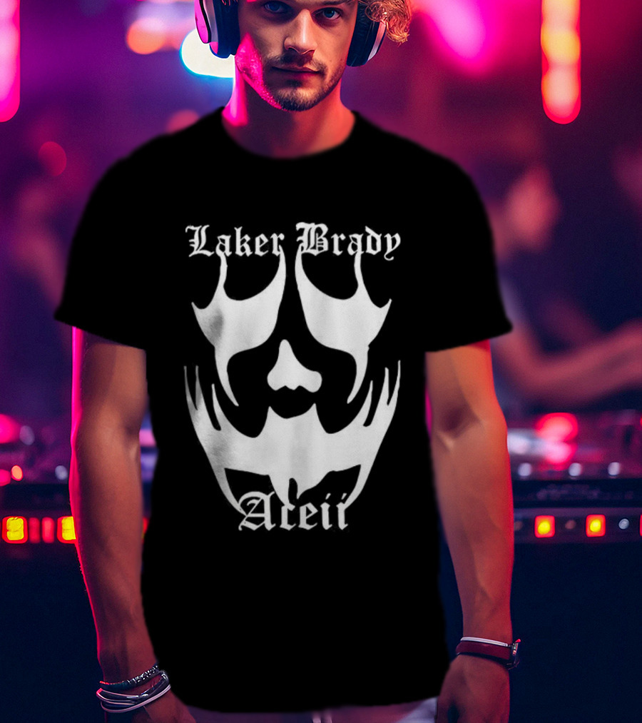 Laker Brady Aceii Gothic Skull Mask T-Shirt