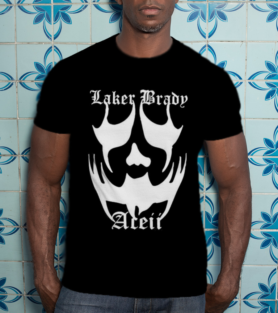 Laker Brady Aceii Gothic Skull Mask T-Shirt