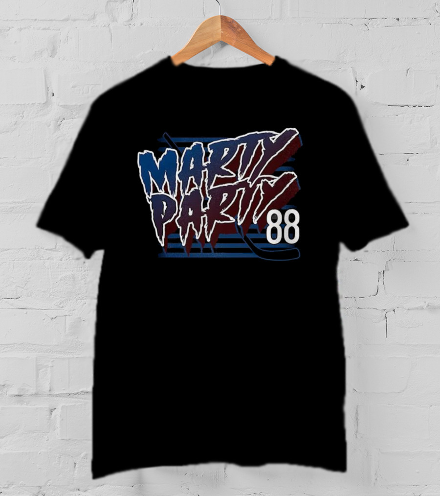Marty Party 88 Colorado Avalanche Hockey T-Shirt
