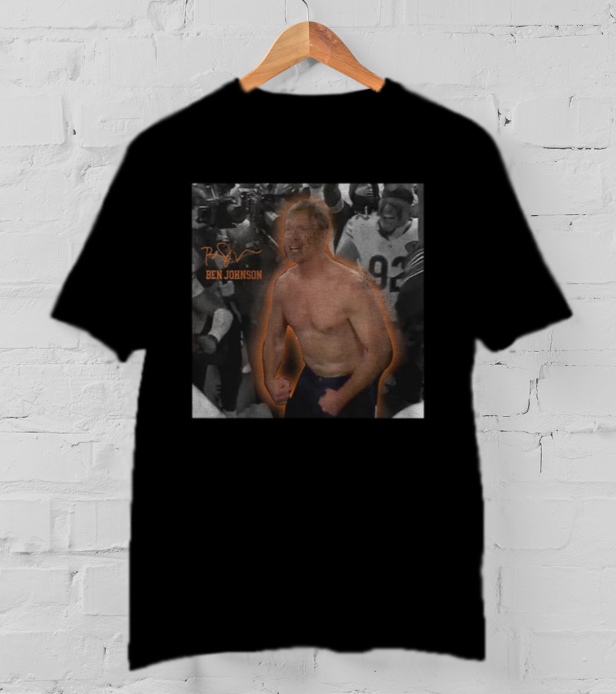 Ben Johnson Chicago Football Bears Signature Celebration T-Shirt