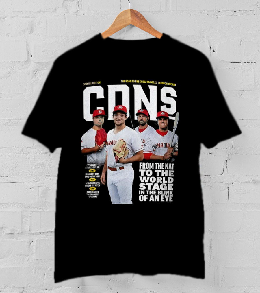 Vancouver Canadians CDN Baseball Journey From The Nat To The World Stage T-Shirt