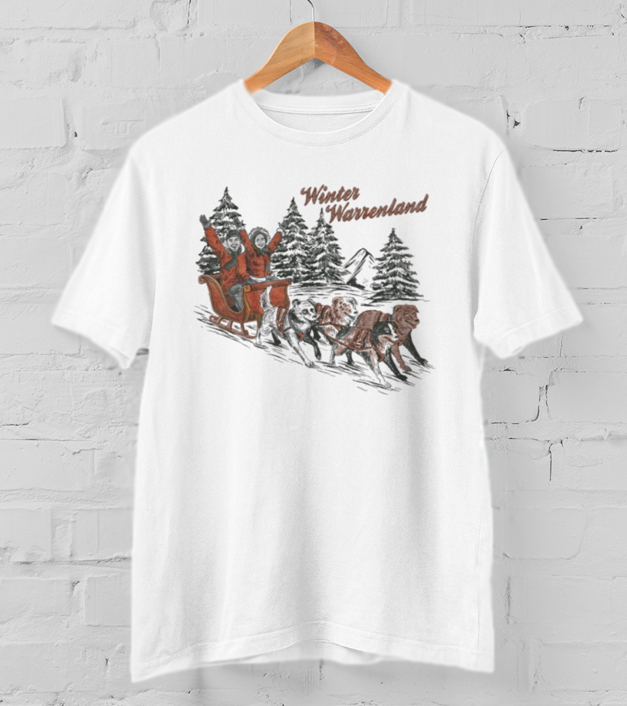 Alex Warren Winter Warrenland Sleigh Ride Snowy Trees Scene T-Shirt