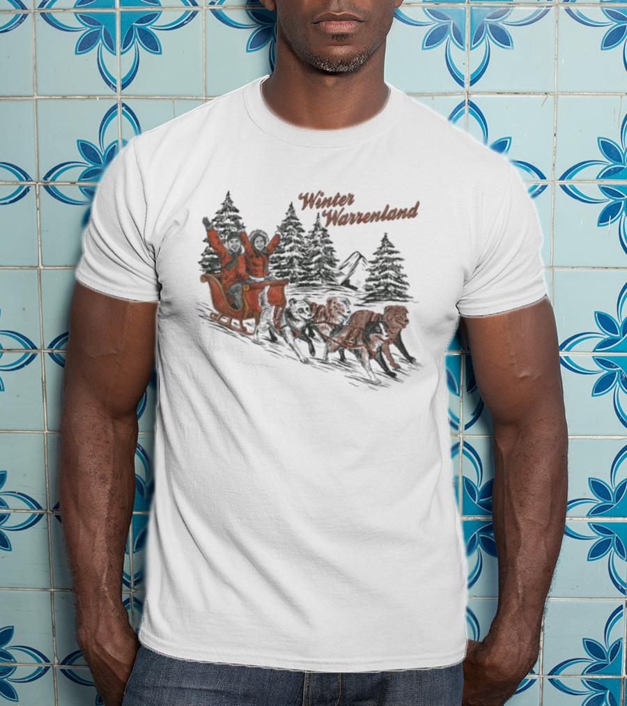 Alex Warren Winter Warrenland Sleigh Ride Snowy Trees Scene T-Shirt