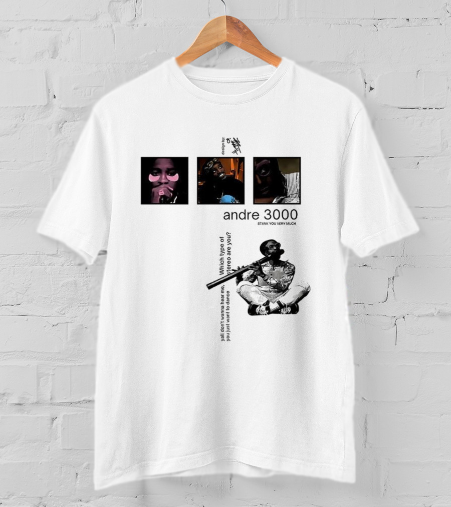 Andre 3000 Stank You Very Much Three Iconic Portraits T-Shirt