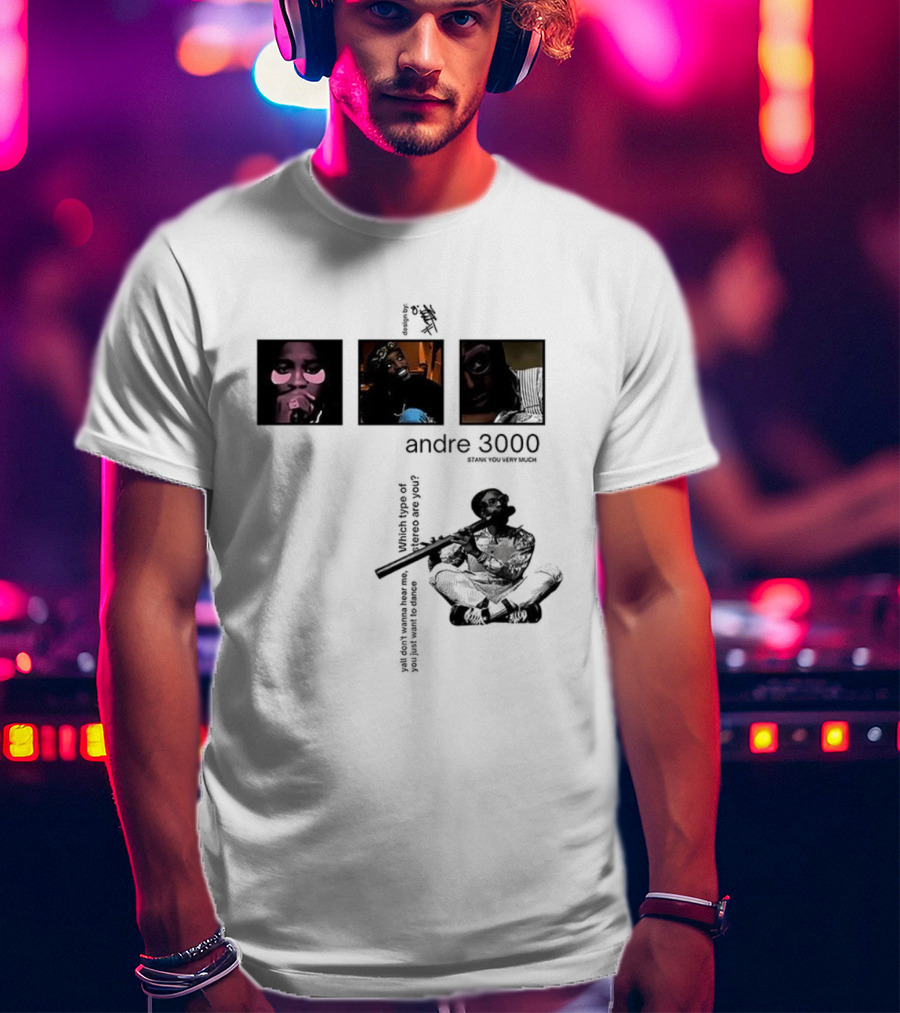 Andre 3000 Stank You Very Much Three Iconic Portraits T-Shirt