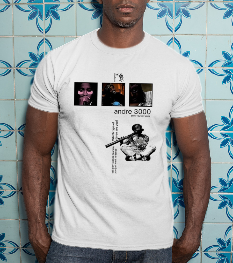 Andre 3000 Stank You Very Much Three Iconic Portraits T-Shirt