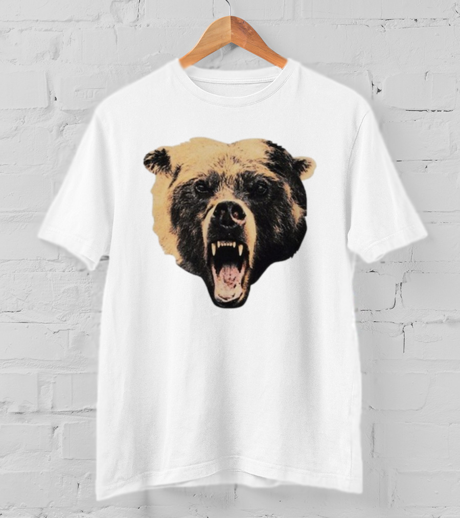 Chicago Bears Golf Wang Cutout Fierce Roaring Bear Face T-Shirt