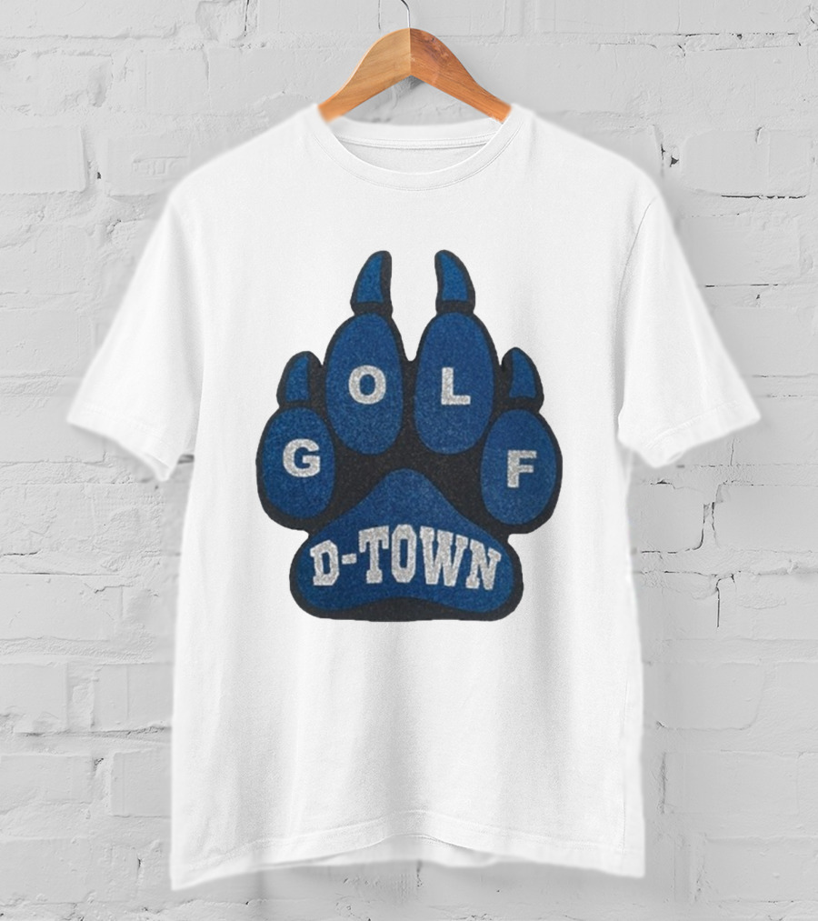 Detroit Lions Golf Wang D-Town Blue Foam Paw T-Shirt