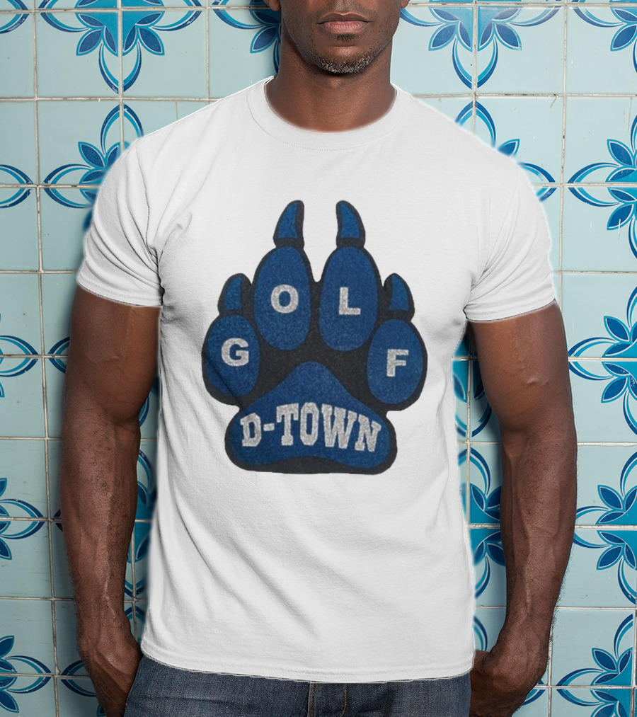 Detroit Lions Golf Wang D-Town Blue Foam Paw T-Shirt