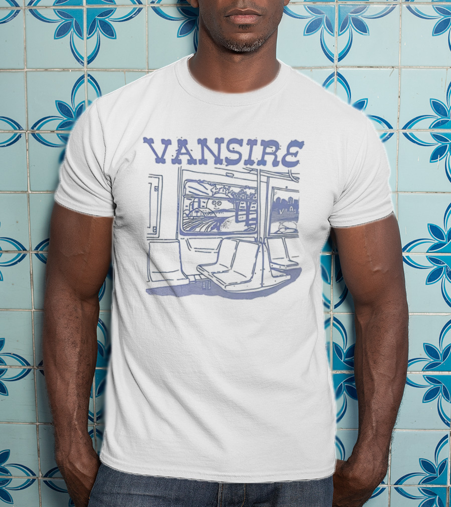 Vansire Subway Train Sketch T-Shirt