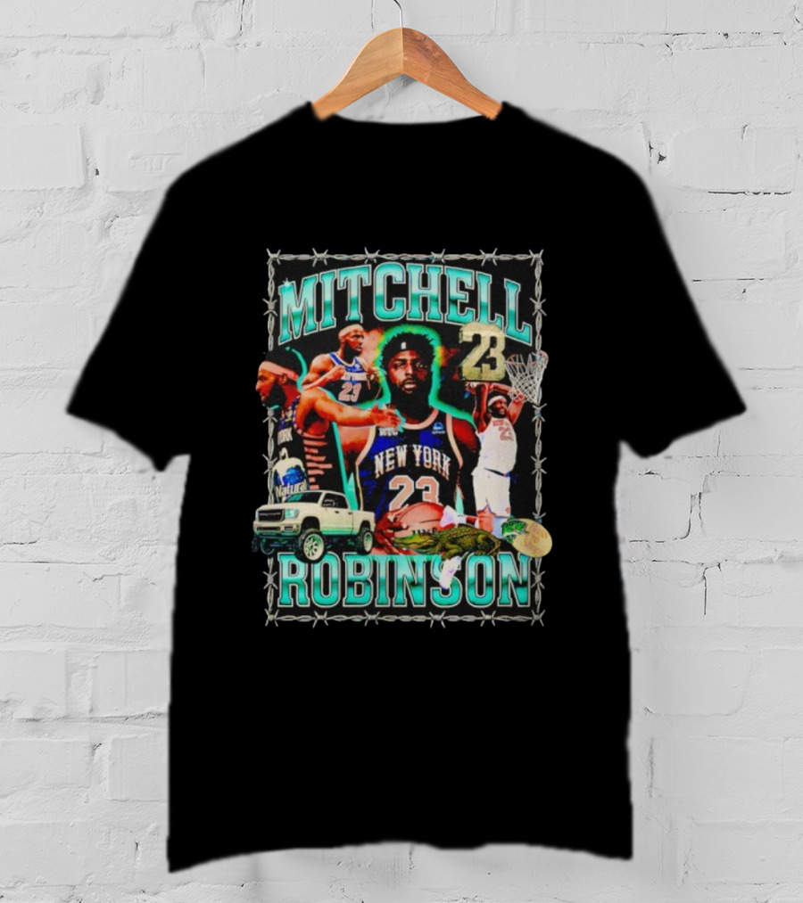 Mitchell Robinson 23 New York Knicks Basketball Player Highlights T-Shirt