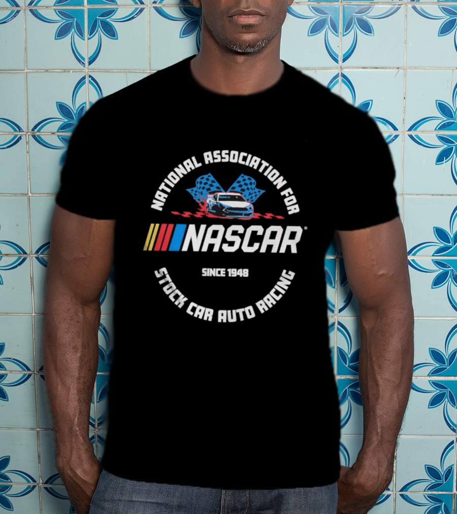 NASCAR National Association Stock Car Auto Racing Since 1948 Racing Flags T-Shirt