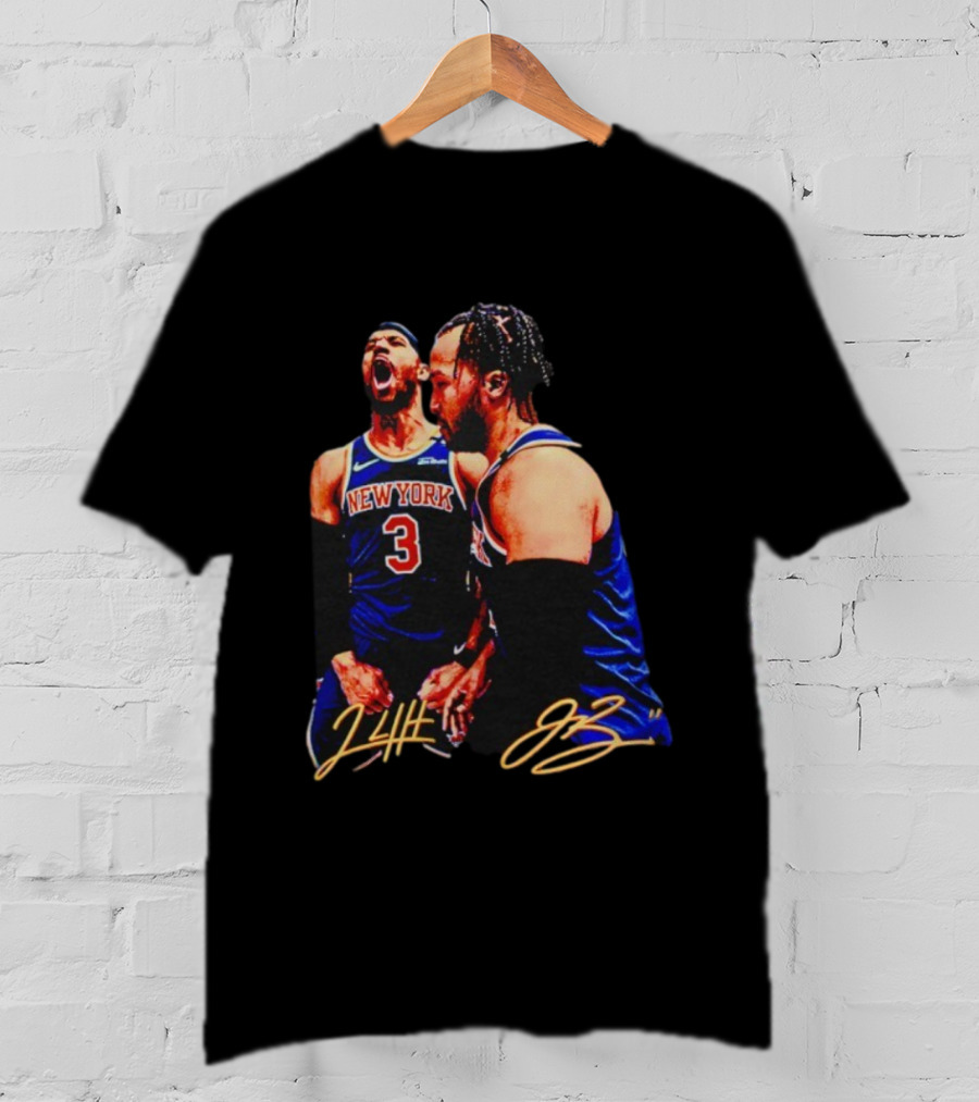 New York Knicks Basketball Number 3 Signature T-Shirt