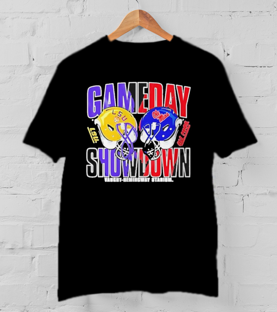 Ole Miss Rebels Vs LSU Tigers Gameday Showdown Vaught Hemingway Stadium 2025 T-Shirt