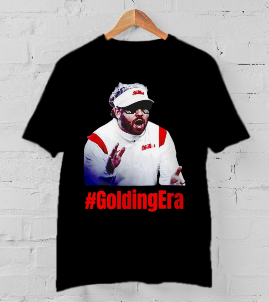 Ole Miss #GoldingEra Pete Golding Pixel Sunglasses Coach Look T-Shirt