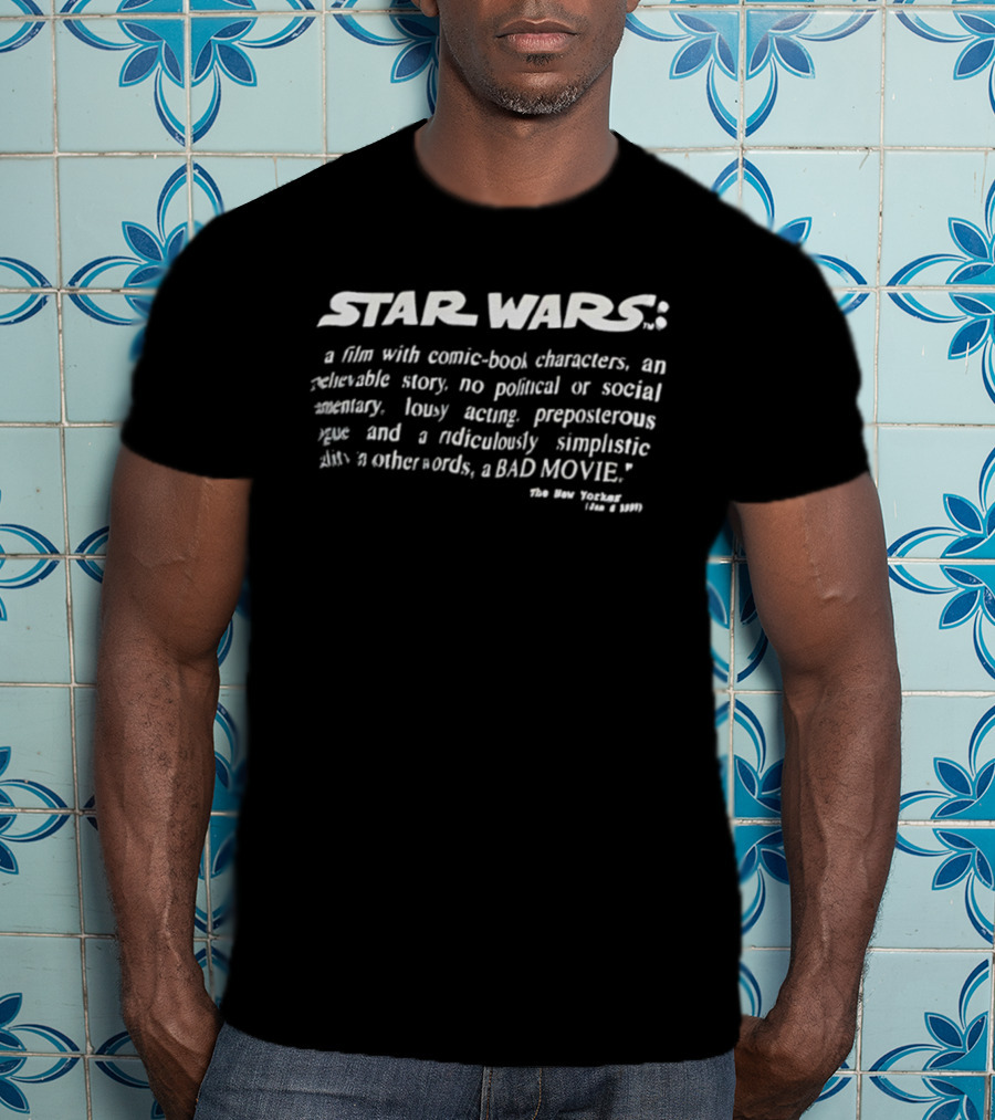 Star Wars Film Comic-Book Characters Review By The New Yorker Magazine T-Shirt
