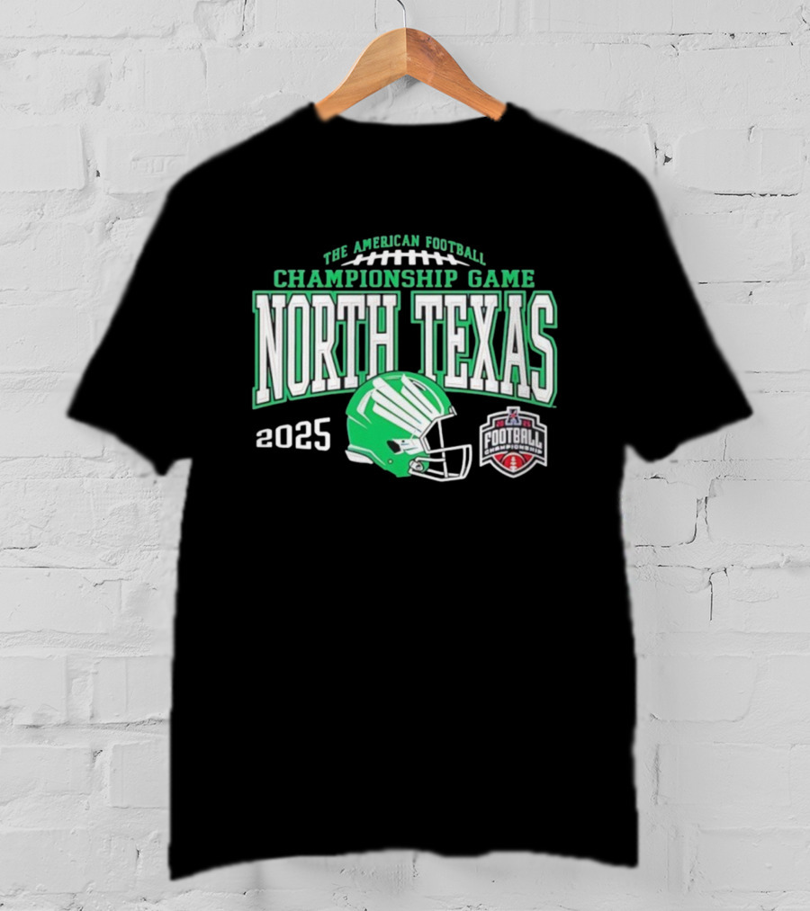 The American Football Championship Game North Texas 2025 Football Helmet T-Shirt