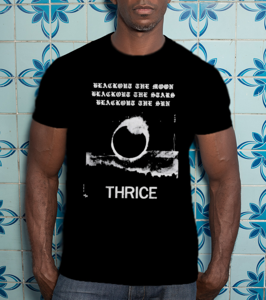 Thrice Blackout The Moon Stars Sun Circle Art T-Shirt