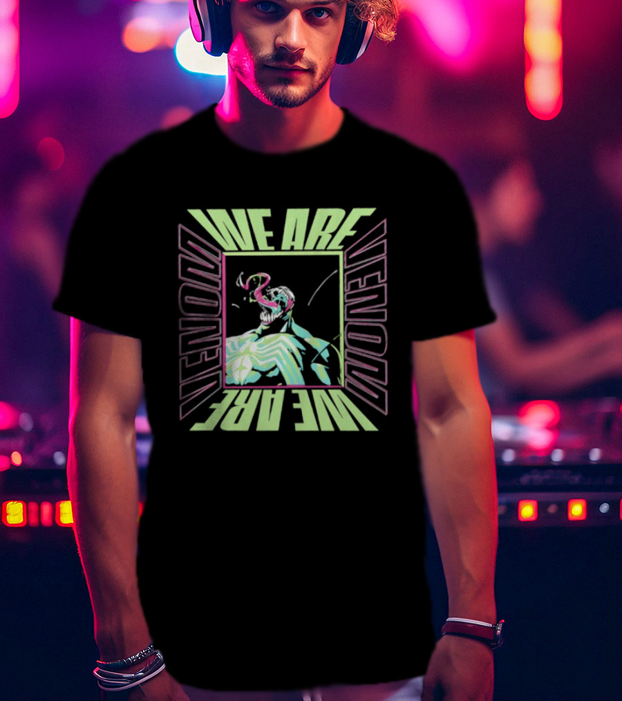 We Are Venom Marvel Comic Character Art T-Shirt